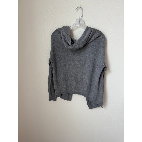 Lululemon Cabin Yogi Wrap Heathered Gray Wrap Cardigan Reversible Size Medium - Picture 5 of 7